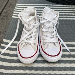 Kids White Converse UK12
