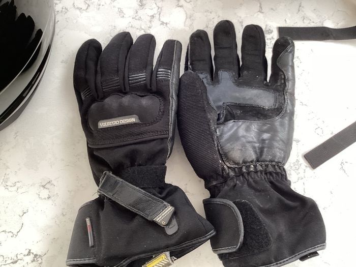 Motorbike clothing and helmet