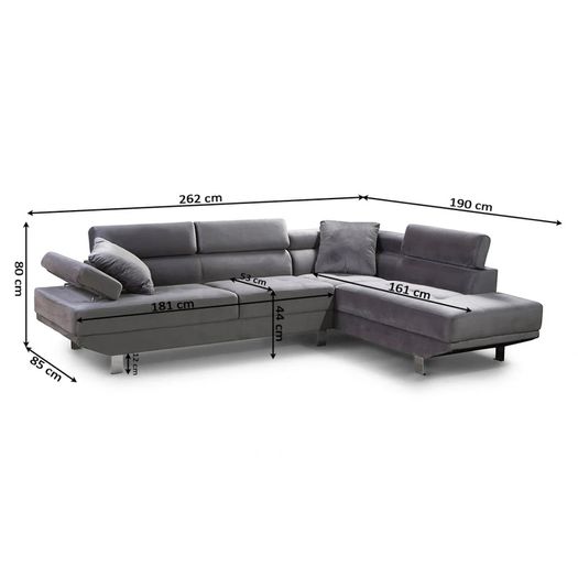 Premium 262 cm Corner Chaise