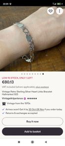 Vintage 1970's 925 sterling silver bracelet