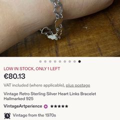Vintage 1970's 925 sterling silver bracelet