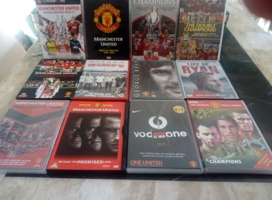 Manchester United 12 Dvd Bundle Season Review Dvd Annual Cup Finals Etc