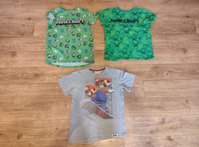 Minecraft & Super Mario Tshirts 10-11 Years Boys T-shirts
