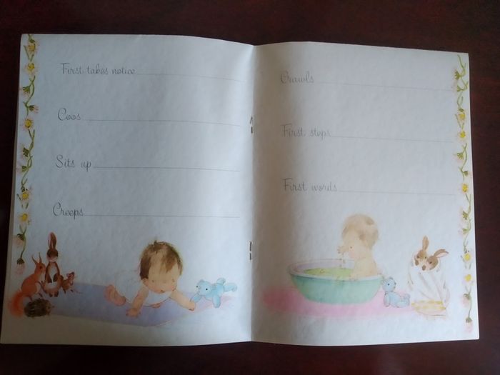 Collectible Vintage Hallmark Baby Record Book