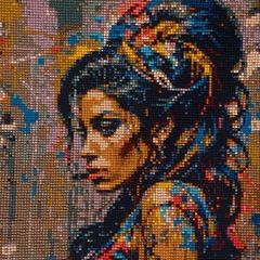 Gem art hand crafted Amy Winehouse