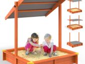 Sandpit  Sand box  wooden sandpit with Sun Canopy UV Protection 50+ Sandbox