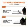 Pallet Forks, 907.2 kg Clamp on Pallet Forks, 109.2 cm Total Length Tractor Bucket Forks with Adjustable Stabilizer Bar, Heavy Duty Pallet Forks Image 6