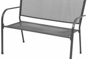 Garden Bench 108 cm Steel and Mesh Anthracite
