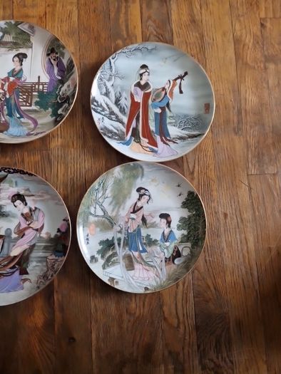 geisha girl plates
