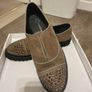 shoes Bnwt size 40 suede slip on flats with embellished toe mink suede effect Carolina boix brand Image 5