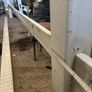 Complete 180 metre run of heavy-duty white PVC ranch fencing Image 2