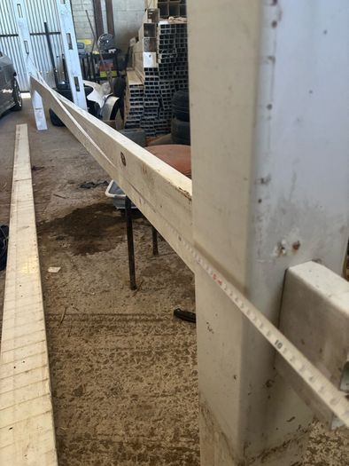 Complete 180 metre run of heavy-duty white PVC ranch fencing