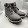 Timberland Men's UK 8W Black Premium Suede 6 inch Waterproof Boots - Excellent Image 4