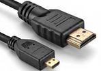 New 3m Gold Plated HDMI Male To Micro HDMI Male Cable Lead 4K, 3D, Ethernet #923