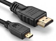 main image for ad New 3m Gold Plated HDMI Male To Micro HDMI Male Cable Lead 4K, 3D, Ethernet #923