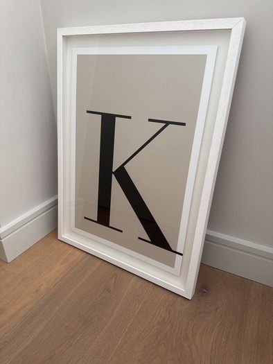 'K' Framed Print