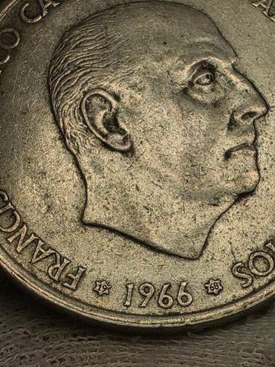Spain 1966 Silver Pesetas Coin