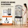 Metal Bird Cage 62 Inch with Rolling Stand Image 5