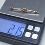 Vintage 14ct Gold Love Knot Brooch | Tested | Red Garnet | Edwardian Style Image 4