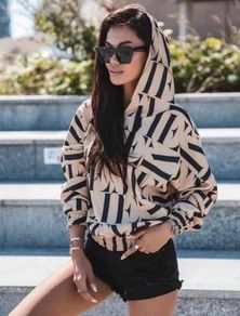 Patterned hoodie
