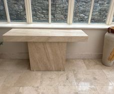 Free Marble Travertine Console Table