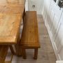 Solid Oak Extendable Dining Table, Chairs and Bench Image 3