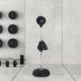 Freestanding Punching Bag Height-Adjustable 126-144 cm with Gloves, Pump and Weighted Base for Kids and Beginners Black Image 3