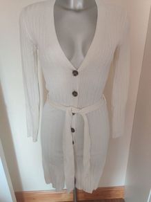 Brand new Primark cream longer line cardigan size XS UK6/8 EU34/36 Postage included