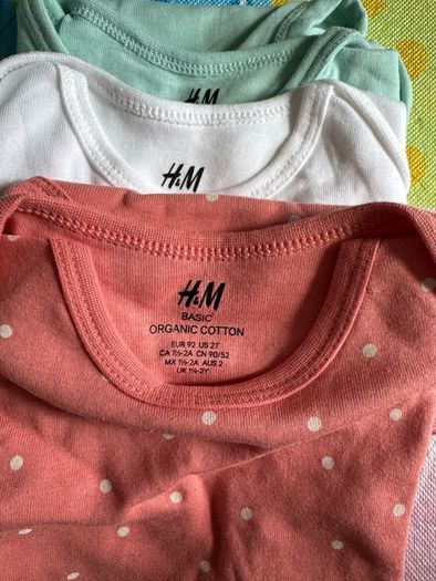 Baby bodysuits 3 pack H&M New
