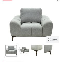 Grey Fabric Armchair Brand New