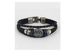 Men's Leather & Metal Alloy Bracelet - great gift