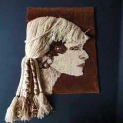 Vintage Desso Wool Wall Tapestry 1970s