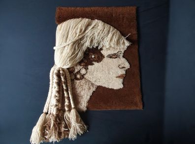 Vintage Desso Wool Wall Tapestry 1970s
