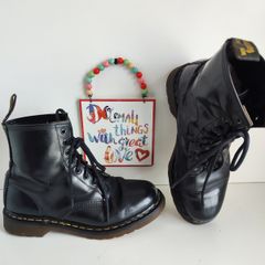Dr Martens 1460 8 hole black astronauts england vintage boots UK8 EU42 US9