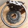 Nice pewter dragon fly tea light holder Image 3