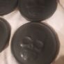 black ceramic skull coaster set Image 6
