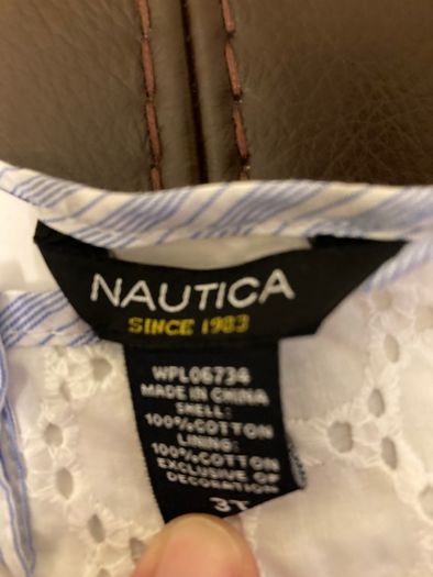 Nautica Girl dress Size 3 year old new with tags