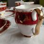Gladstone red and gold tea set Image 3
