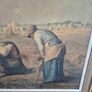 Large Retro Vintage Mid Century large original framed Print on board  of The Gleaners by Jean-Francois Millet Image 9