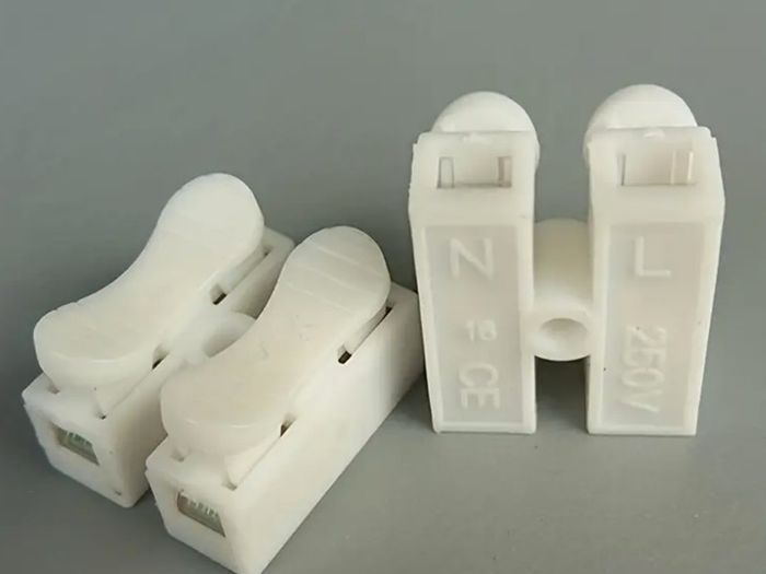 20 pcs Connectors Terminal Block Wire Splice Push Cable Push-In 2 Pin, No Electricity Needed, Flame-Retardant Cable Splice Connectors for LED Lights Free inspection