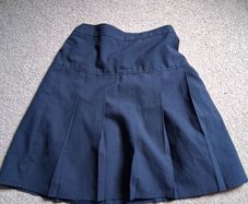 navy school skirt
