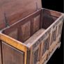 Jacobean Revival Carved Oak Coffer. Image 4