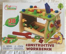 Kids Wooden Construction Workbench