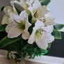 White Lily & Ivy Flower Arrangement Image 4