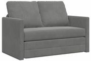 Folding Sofa Bed Dark Grey 122 x 70 x 60 cm Velvet