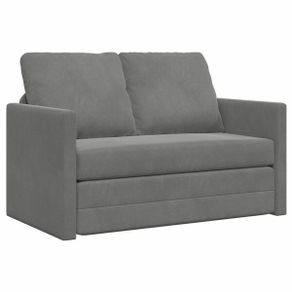 Folding Sofa Bed Dark Grey 122 x 70 x 60 cm Velvet