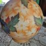 Handpainted Glass Globe shade Bellova Antique 1920s/30s Bellova Art Nouveau Czech glass globe shade Image 3