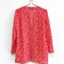 Pre Owned Red & White Patterned Beach Tunic Top Image 3