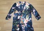 Never worn floral print silky tunic