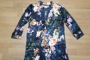 Never worn floral print silky tunic